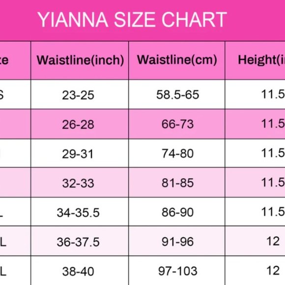 YIANNA Latex Waist Trainer for Women Underbust Cincher Corset Size M (Flaw) - Picture 6 of 12